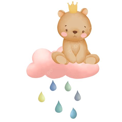 Acuarela Linda Niña Oso Png Acuarela Oso Oso Pequeño Png Y Psd Para