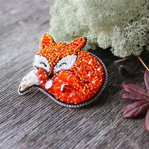 Брошь Лисичка Из Бисера Мастер Класс Лучшая Фото Подборка