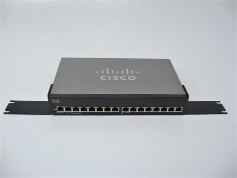 Cisco SG100 16 V2 16 Port Gigabit Switch W Rack Ears TESTED Free US