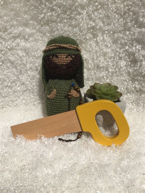 Amigurumi St Joseph Crochet Pattern Crochet Manger Scene Christmas