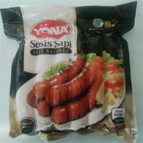 Jual Yona Sosis Sapi Jumbo 500gr Di Lapak ER Frozen Mart Bukalapak