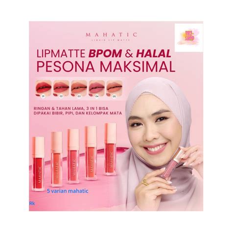 Jual Mahatic Lip Matte Lipe Cream Matte Nude Lipstik Anti Kering Tahan