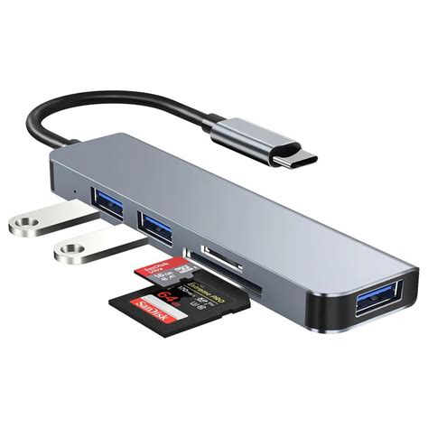 HUB TYP USB C ROZGAŁĘŹNIK CZYTNIK KART SD MICRO SD Sklep Opinie