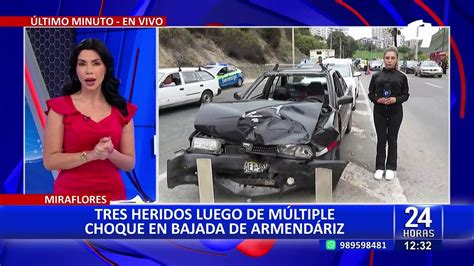 Miraflores Tres Heridos Deja Accidente De Tr Nsito En La Bajada