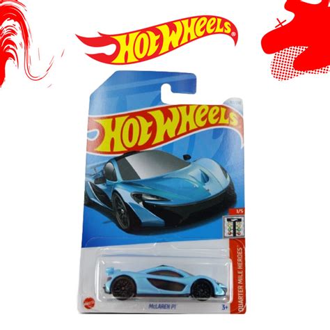 Hot Wheels Mclaren P Blue Quarter Mile Heroes Shopee Malaysia