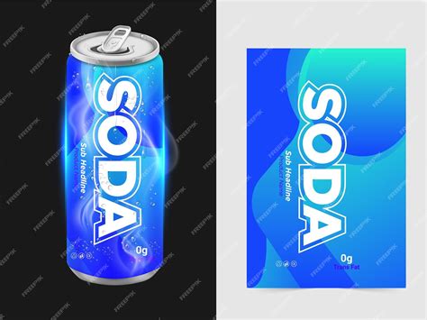 Premium Vector Soda Can Label Design