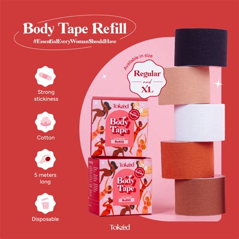 Jual Tokaed Sos Bra Kit Refill Body Tape Solatip Bh Booby Boob Tape Breast Tapping Bra Tape