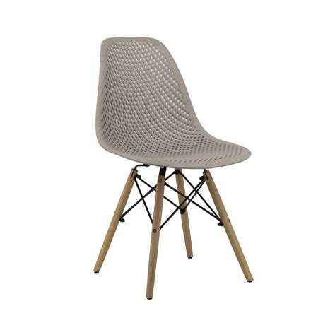 Cadeira Para Sala De Jantar Carla Nude Base Madeira D Rossi