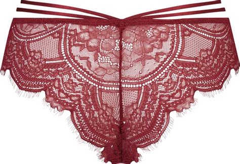 Hunkemöller Dames Lingerie Brazilian Sian Rood maat XL bol