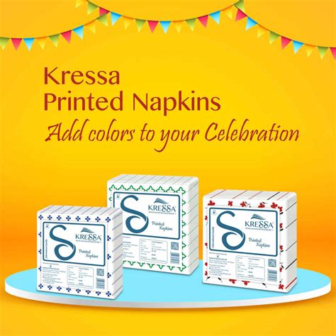 Kressa Printed Paper Napkins And AloeVera Cucumber Wet Wipes Combo