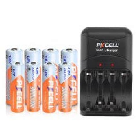 4PCS 1 6V NI ZN AAA Battery 4pcs AA Rechargeable Batteries Packed With