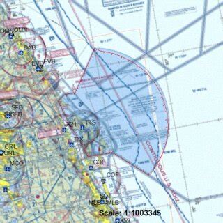 Sectional Map for Cape Canaveral Space Force Station NOTAM. | Download ...