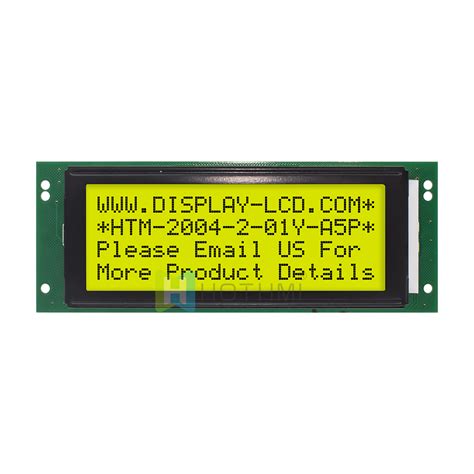 X Character Monochrome Lcd Module Transflective Stn Yellow Green