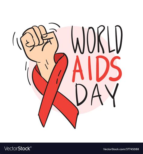 World Aids Day 1st December Poster Royalty Free Vector Image