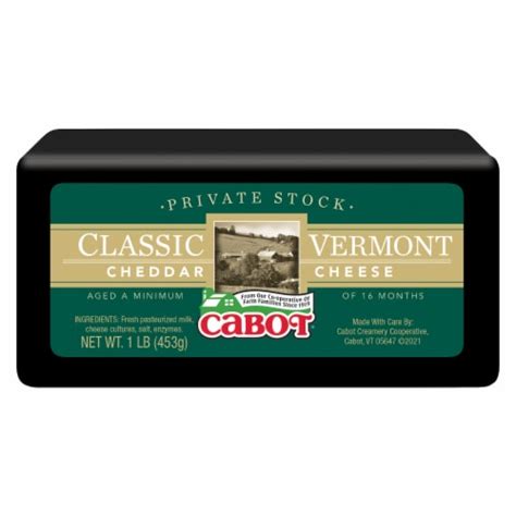 Cabot Private Stock Classic Vermont Cheddar Cheese Oz Ralphs