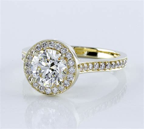 Pav Engagement Setting For Round Diamond Adiamor