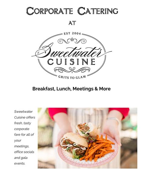 Corporate lunch menu 2016 final by The Girl Tyler - Issuu