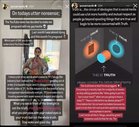 Punarnavi Bhupalam Rubbishes Rumours Of Getting Pregnant With Her Gay Bestie Slams Shame