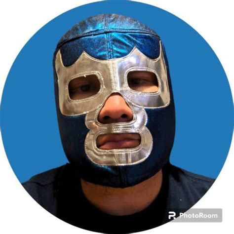 blue demon lucha libre wrestling mask mascara de luchador adult size