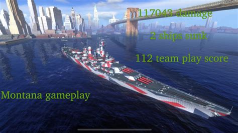 World Of Warships Blitz Uss Montana Gameplay Video Youtube