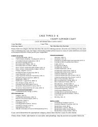 Washington Case Information Cover Sheet Civil Cases Fill Out Sign