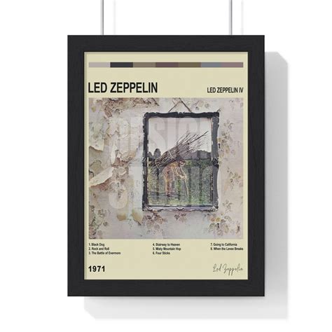 Led Zeppelin Album Cover Poster Print Pop Culture Art Music Fan Gift ...