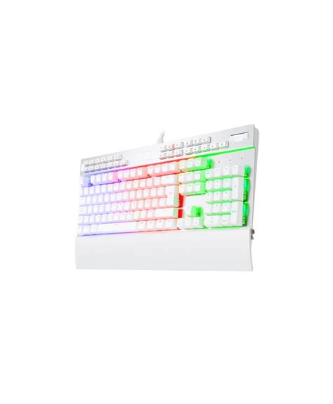 Teclado Mec Nico Redragon Yama Rgb Switch Puple Espa Ol Blanco