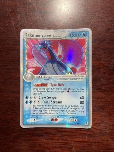 Pokemon Card Salamence Ex Delta Species Dragon Frontiers 98 101