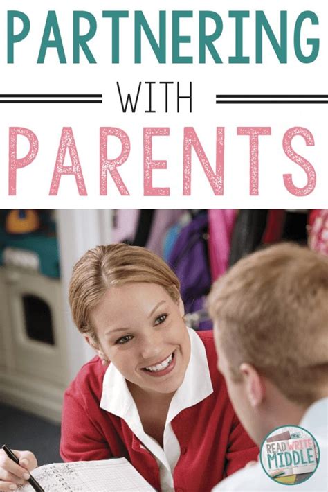 Partnering With Parents Read Write Middle