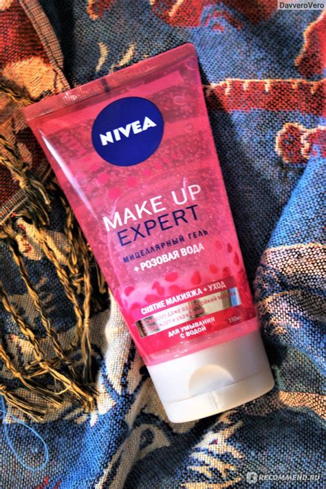 Мицеллярный гель+розовая вода NIVEA Make up expert для умывания с водой ...