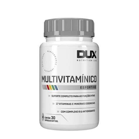 Multivitamínico Esportivo Concentrado 30 Cáps Dux Nutrition Vitaminas