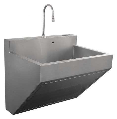 Scrub Ware Stainless Steel Compact Surgical Scrub Sink With Faucet