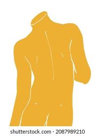 Matisse Style Handdrawn Naked Female Body Stock Vector Royalty Free Shutterstock