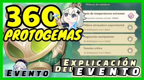 360 PROTOGEMAS con el nuevo evento PÍLDORAS DE SABIDURÍA Genshin