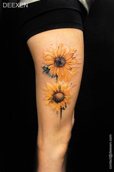 50 Amazing Sunflower Tattoo Ideas For Creative Juice