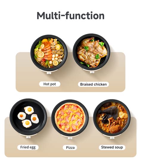 Simplus Electric Hot Pot Removable Multi Function Nonstick Electric Cooker Shopee Philippines