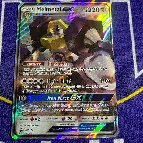 Melmetal Gx Sm178 Black Star Promo Pokemon Card Nm Values Mavin