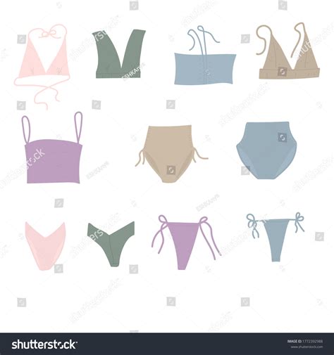 Underpants Bra Doodle Style Nude Colors Stock Vector Royalty Free 1772392988 Shutterstock