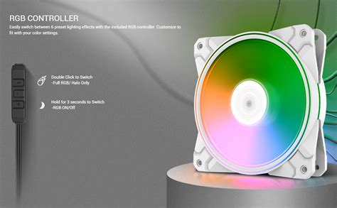Buy Deepcool CF120 Plus White 120mm PWM ARGB Cabinet Fan (Triple Pack ...