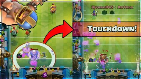 New Touchdown Mode Gameplay Clash Royale New Update Touchdown