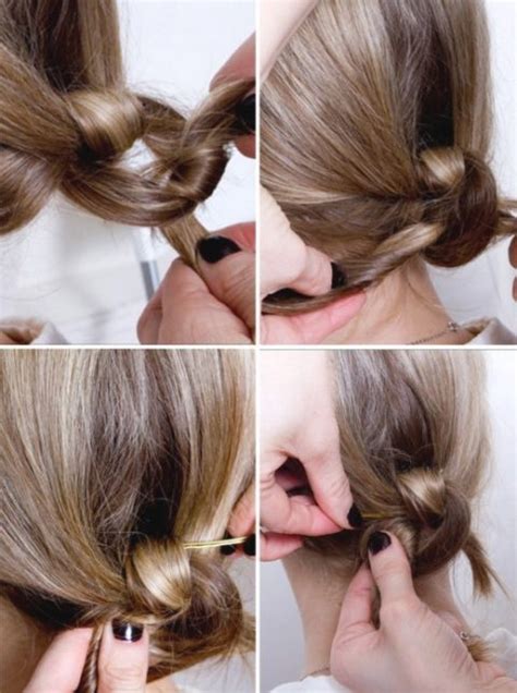 Comment Mettre épingles à Chignon Cheveux