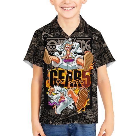 Luffy Gear 5 One Piece Hawaiian Shirt Anime Mix Manga - Kelvinmart