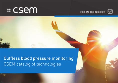 Full article: Cuffless Blood Pressure Monitoring: CSEM Catalog of ... 