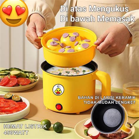 Jual Electric Cooker Steamer Panci Listrik Serbaguna Pemanas Sup Multifungsi Elektrik Masak Hot