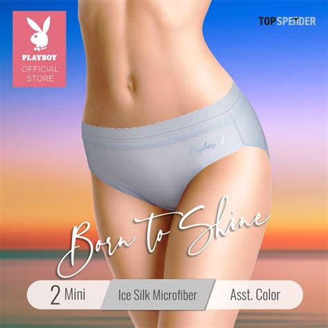 Pieces Playboy Lingerie Ice Silk Microfiber Mini Panties Pl M Shopee Malaysia