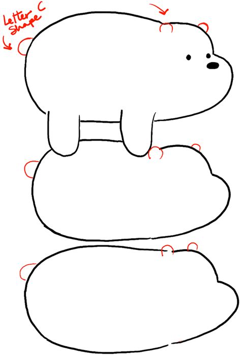 How To Draw We Bare Bears Step By Step Drawing All The Details Of A