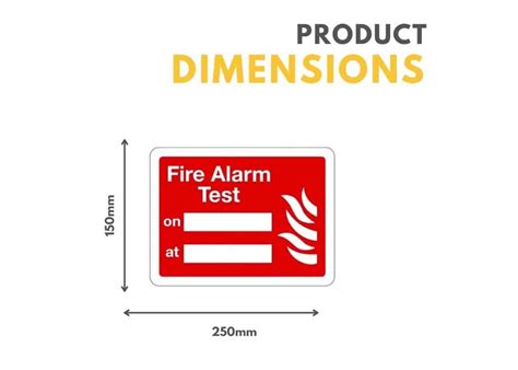 Fire Alarm Test Sign Fire Safety Signs Safe Industrial