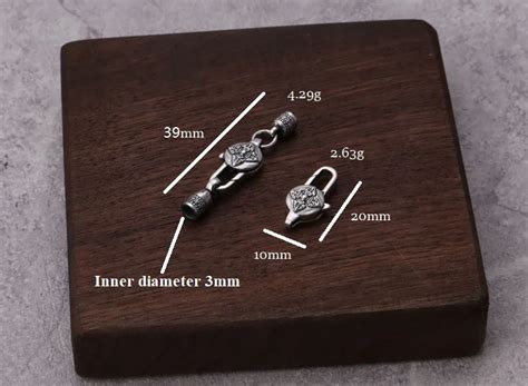 925 Серебряный Тибетский шесть слов ювелирные застежки буддистская ...