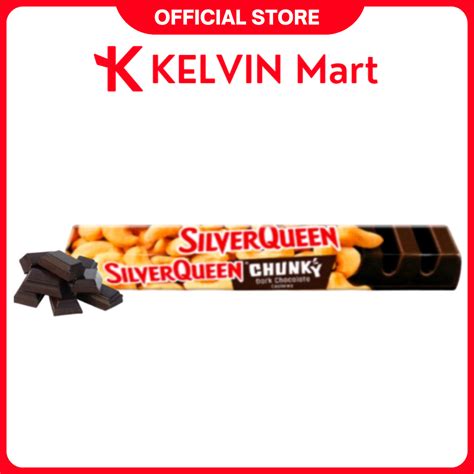 Silverqueen Chunky Bar Dark Chocolate Cokelat Silver Queen Pck G