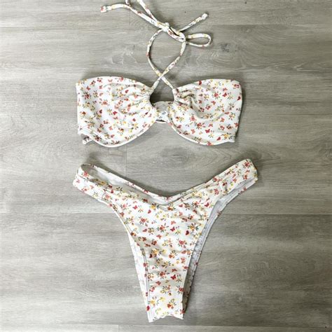 Hollister Bikini Small Bottoms Medium Top Top Depop